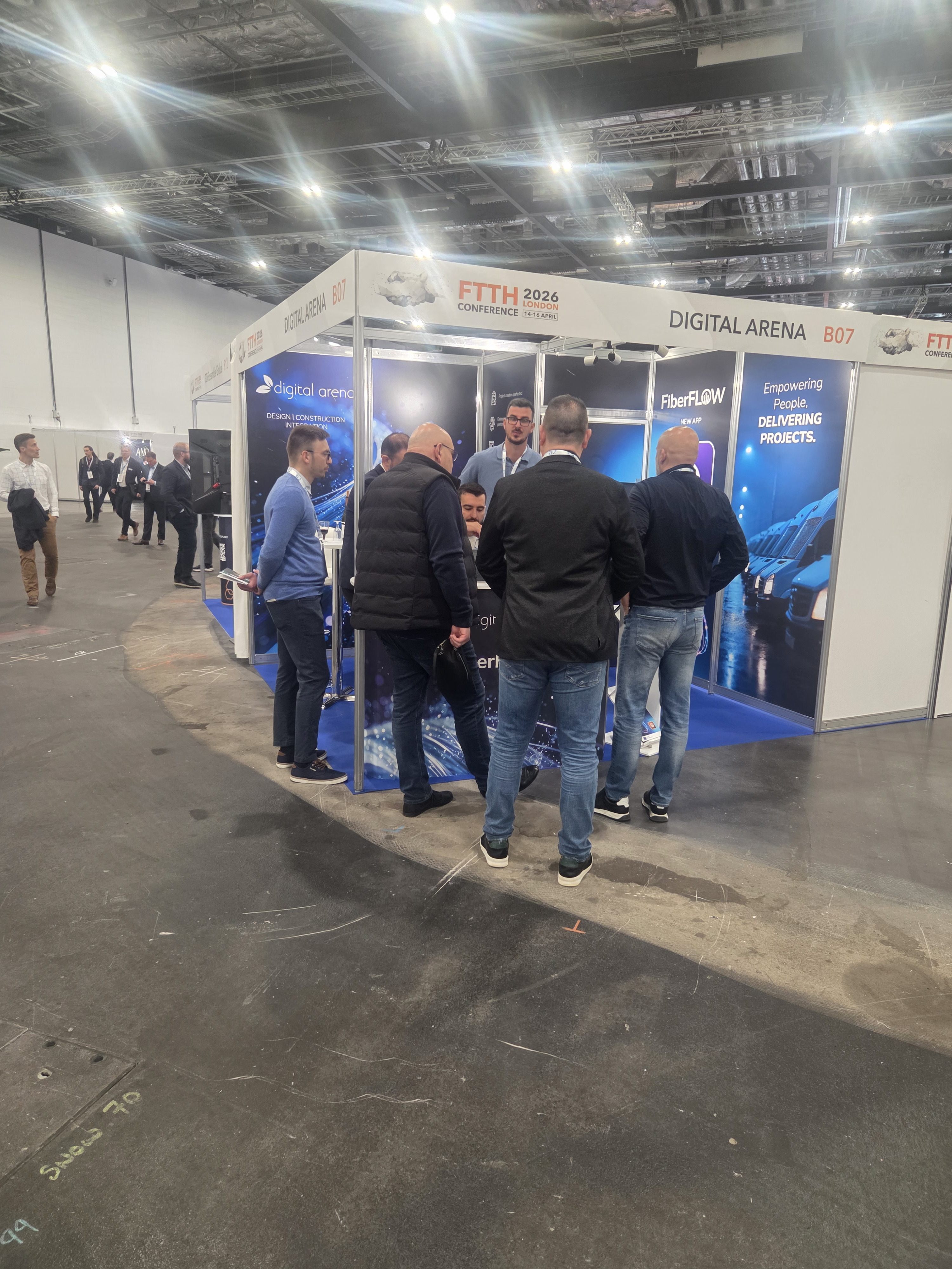 Meeting at the exhibition stand